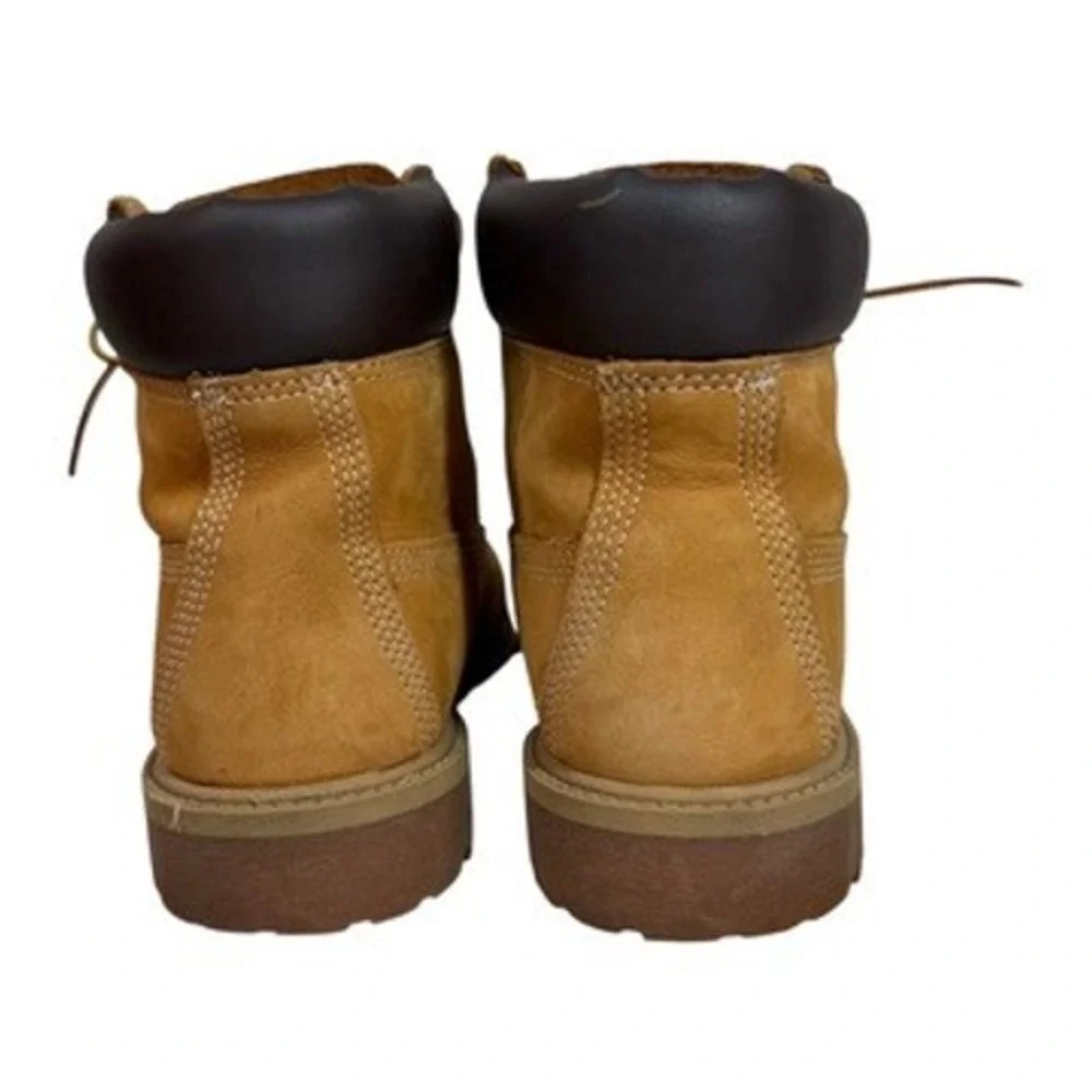 Timberland‎ 6-Inch Premium Waterproof Boots Junior 6.5 Wheat Leather Classic Lug